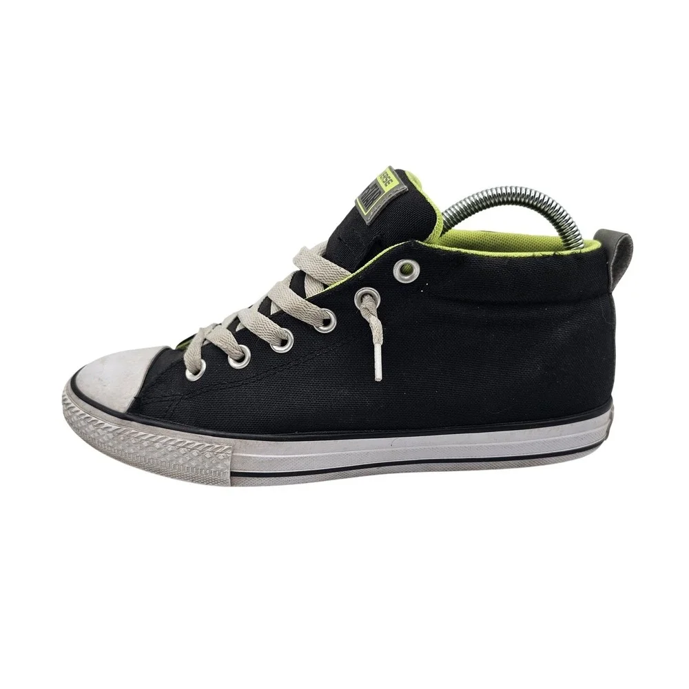 Converse‎ Chuck Taylor All Star Shoes Youth 6Y Black Lime Sneakers 656867F